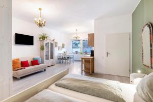Μια τηλεόραση ή/και κέντρο ψυχαγωγίας στο Garten Apartment