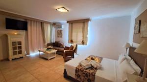 TV a/nebo společenská místnost v ubytování Hotel Astron Princess