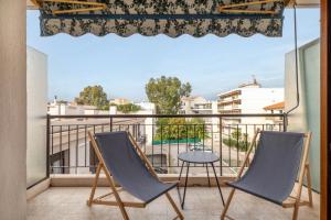 Balkón nebo terasa v ubytování Yank's centre Juan Les Pins 5 min des plages
