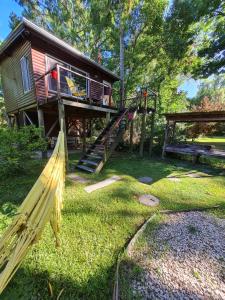 En have udenfor Cabaña Sol de Medianoche Delta Tigre