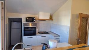 Kuchyň nebo kuchyňský kout v ubytování Apartments Ankica