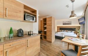 Kuchyňa alebo kuchynka v ubytovaní Hochwertige Ferienwohnung
