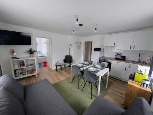 Kuchyň nebo kuchyňský kout v ubytování Haus im Hochtal