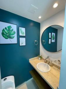Apartment with direct access to the Sea in CTG的一间浴室