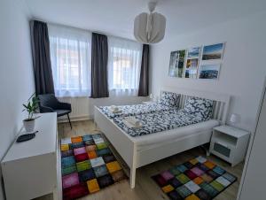 Postel nebo postele na pokoji v ubytování Haus im Hochtal
