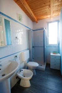 Koupelna v ubytování Blu Beach Studio