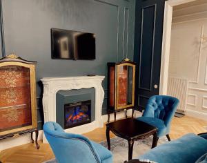 Χώρος καθιστικού στο Unique apartment in old town