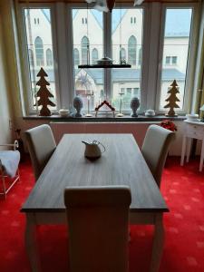 Posezení v ubytování Ferienwohnung Springstein