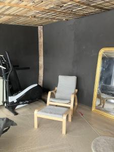 Fitness centrum a/nebo fitness zařízení v ubytování Grand appart familial Nature et Sauna - Le Terrier Ovifat