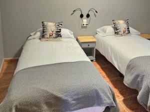 Rúm í herbergi á Apartaments Bonet