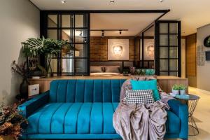 Χώρος καθιστικού στο Apartamento do Centro de Foz