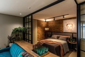 Ένα ή περισσότερα κρεβάτια σε δωμάτιο στο Apartamento do Centro de Foz +286 φωτογραφίες