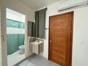 Koupelna v ubytování Hotel Awazul Bacalar