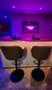 Posezení v ubytování Le boudoir suite&spa