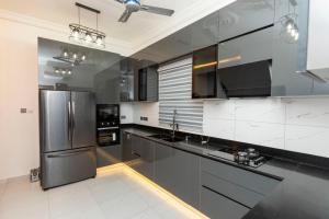 Dapur atau dapur kecil di Skobs Apartment