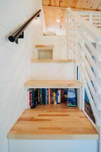 Biblioteca en la casa vacacional