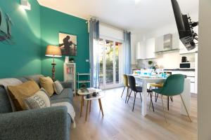 Køkken eller tekøkken på CasaViva - Good Vibe Bilo in Camogli with Shared Pool