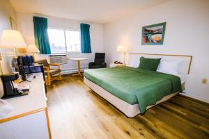 Postel nebo postele na pokoji v ubytování Mountain Host Motor Inn