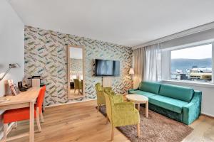 Istumisnurk majutusasutuses Thon Hotel Polar