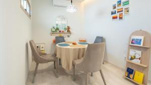 Ruang duduk di jeju aeworio pension