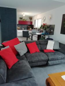 Χώρος καθιστικού στο Chambre No1