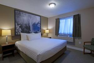Super 8 by Wyndham Kamloops On The Hill客房内的一张或多张床位