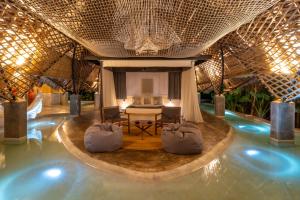Posezení v ubytování Bamboo Zanzibar
