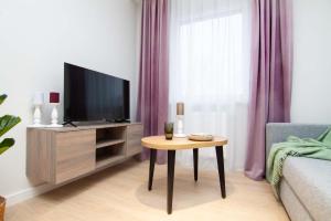 Μια τηλεόραση ή/και κέντρο ψυχαγωγίας στο Apartament Łowca Snów 1