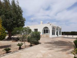 a white building with a lot of windows at Preciosa finca con piscina R105 by Novadesta in Elche