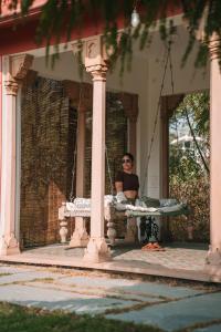 Balkón nebo terasa v ubytování Naila Kothi - A Luxury Boutique Royal Suites in Jaipur