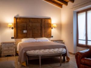 Postel nebo postele na pokoji v ubytování Agriturismo borgo del mincio