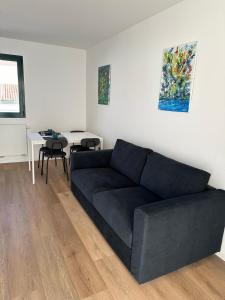 Posezení v ubytování Blue Suite