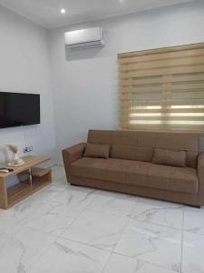 Posezení v ubytování Chios Cozy Apartment 3