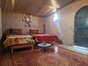 Postel nebo postele na pokoji v ubytování Camel House camp