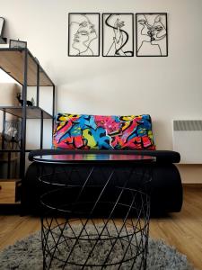 Posezení v ubytování Planinski kutak Residence Hill