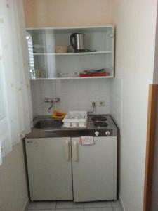 Kuchyň nebo kuchyňský kout v ubytování Apartments Jope