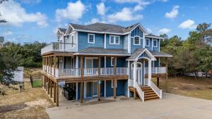 Bygningen som feriehuset ligger i