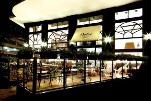A restaurant or other place to eat at EcoHouse & BioVeg Café