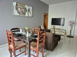 TV a/nebo společenská místnost v ubytování Seaview Terrace 10 Mauritius