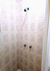 a bathroom with a shower with a shower head at Departamento Renata Huatulco in Santa Cruz Huatulco +13 photos