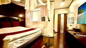 TV a/nebo společenská místnost v ubytování Hotel The Lotus Bali (Adult Only)