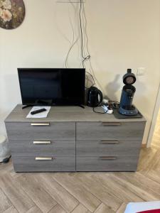 TV a/nebo společenská místnost v ubytování Durbuy House gîte noyer