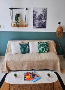 Posezení v ubytování Paradis de Kim, 1 Chambre, sur la plage, Grande Piscine