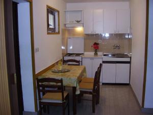 Kuchyň nebo kuchyňský kout v ubytování Apartments Dane