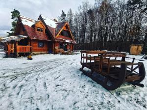 Ranč pod Sninským kameňom during the winter