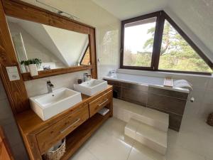 A bathroom at Ranč pod Sninským kameňom