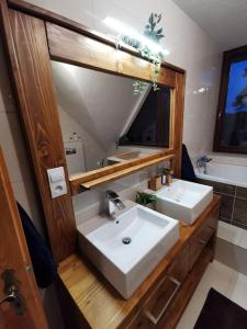A bathroom at Ranč pod Sninským kameňom