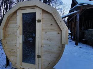 Ranč pod Sninským kameňom during the winter