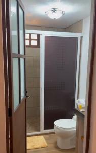 Koupelna v ubytování Del cortes cabañas