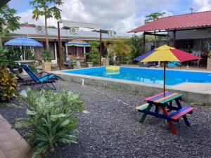 Bazén v ubytování Habitaciones Kolibri nebo v jeho okolí